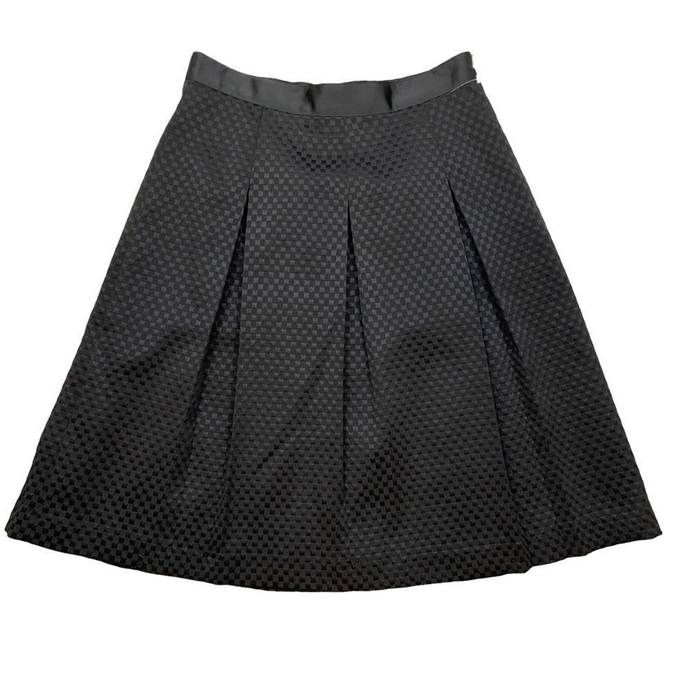 Mario Serrani brand‎ Black Textured Skirt Size 6 Made in Italy